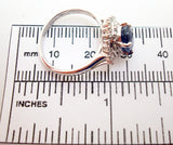 Platinum 1.42ct Blue Genuine Natural Sapphire and Diamond Ring w/ Report (#J487)