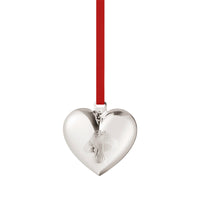 2023 Georg Jensen Christmas Holiday Ornament Silver Heart with Mushroom Vtg NOS