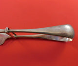 Austrian .800 Silver Asparagus Serving Tong Yoked Ribbed One Side Heavy 9 1/4"