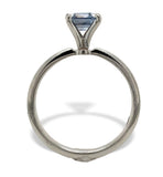 Platinum 1.03 Carat Ceylon Blue Genuine Natural Sapphire Solitaire Ring (#J7319)