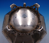 Edward John and Barnard English Victorian Sterling Tea Set 4pc w/Bird (#7677)
