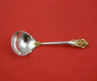 Grande Baroque Gold Accents by Wallace Sterling Silver Sauce Ladle 6" Serving