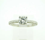 Platinum Genuine Natural Diamond Engagement Ring 1.33cts (#J2076)