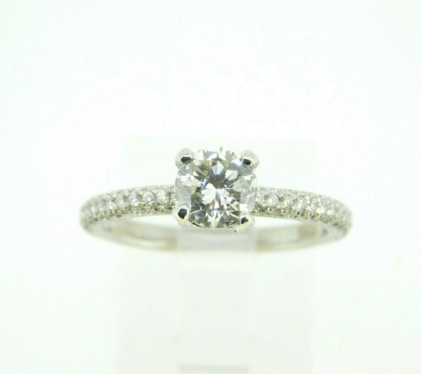 Platinum Genuine Natural Diamond Engagement Ring 1.33cts (#J2076)