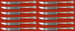 American Victorian by Lunt Sterling Silver Steak Knife Custom Set 12 pcs 8 1/2"