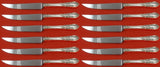 American Victorian by Lunt Sterling Silver Steak Knife Custom Set 12 pcs 8 1/2"