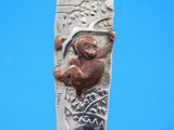 Lap Over Edge Mixed Metals by Tiffany and Co Sterling Teaspoon w/ Copper Monkey