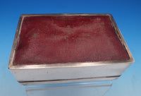 English Estate Sterling Silver Cigarette Box "Pax in Bello" w/Presentation #7936