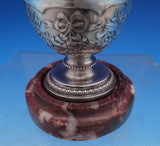 French Sterling Silver Cigar Lighter w/ Marble Base 5 1/4" x 2 1/4" (#8128)