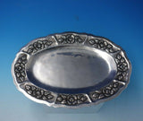 Aztec Rose by Unknown Mexican Sterling Silver Serving Plate Oval (#4997)