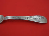 Lap Over Edge Acid Etched By Tiffany Sterling Dinner Fork w/ ivy leaves 8"