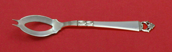 Danish Crown by Frigast Sterling Silver Olive Spoon Ideal 5 3/8" Custom Made