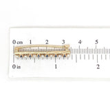 14k Yellow Gold Antique Montana Sapphire and Pearl Bar Pin Jewelry (#J7145)