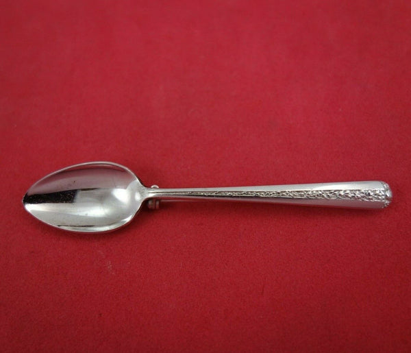 Rambler Rose by Towle Sterling Silver Salt Spoon Pin 2 1/4" Vintage