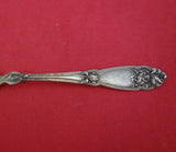 Fleur de Lis by Alvin Sterling Silver Chocolate Spoon Gold Washed 4" Antique