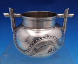 Hung Chong Chinese Export Sterling Silver Sugar Bowl w/Dragon and Bamboo (#8440)