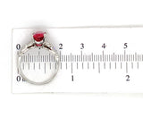 Platinum 1.92ct Pink Genuine Natural Tourmaline and Diamond Ring (#J7217)