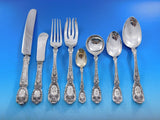 Florentine by Gorham Sterling Silver Flatware Set 8 Service 66 pieces G monogram