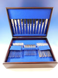 Stone Sture By Eric Lofman Mema-Gab 830 Silver Flatware Set 12 Service 86 pcs