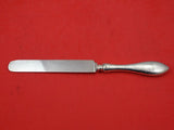 Antique Hammered by Shreve Sterling Silver Dinner Knife Blunt Engraved Mono 10"