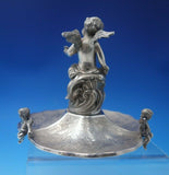 Portuguese Sterling Silver Cherub Stand w/Cherub Finial and Feet Figural (#4979)