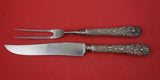 Repousse by Kirk Sterling Silver Steak Carving Set 2-pc knife 9 5/8" fork 8 3/8"