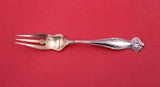 Canterbury by Towle Sterling Silver Pastry Fork gold washed 3-tine 6"