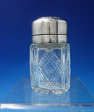 King Edward by Whiting Sterling Silver & Cut Crystal Dresser Jar 3 1/2" (#6135)