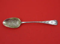 Robert Peppin English Georgian Sterling Silver Serving Spoon 9" Chased c. 1817