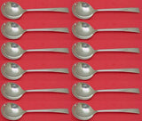 Craftsman by Towle Sterling Silver Cream Soup Spoon Set 12 pieces 6 1/2"