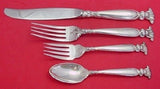 Romance of the Sea By Wallace Sterling Silver Dinner Size Place Setting(s) 4pc