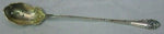 Rustic by Towle Sterling Silver Olive Spoon Gold Washed Pierced Long 7 3/8"