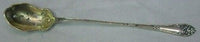 Rustic by Towle Sterling Silver Olive Spoon Gold Washed Pierced Long 7 3/8"