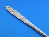 Lap Over Edge Acid Etched by Tiffany and Co Sterling Cocktail/Oyster Fork Shells