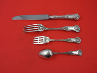 New Kings By Roden Canadian Sterling Silver Dinner Size Place Setting(s) 4pc