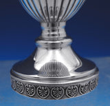 Pampaloni .800 Silver Salt Pepper Shaker Set 2pc Massive w/Acorns Leaves (#8910)