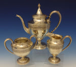 Wedgwood by International Sterling Silver Tea Set 3pc #C311 (#0716)