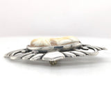 Sterling Kalo Shell Cameo Pin Jewelry Handwrought by Bjarne Axness (#J6836)