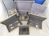 Louis XVI by Saint Medard Argenterie French Silverplate Flatware Set Dinner 98pc