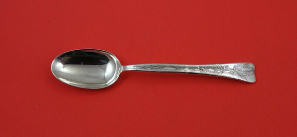 Lap Over Edge Acid Etched by Tiffany & Co. Sterling Teaspoon sensitive plant 6"