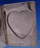 Tiffany and Co Sterling Silver Heart Picture Double Holder Frame 1.5 ozt (#8811)