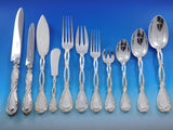 Royal by Puiforcat France Sterling Silver Flatware Set Service 136 pcs Dinner