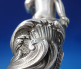 Portuguese Sterling Silver Cherub Stand w/Cherub Finial and Feet Figural (#4979)