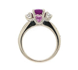 14k White Gold .97ct Grape Genuine Natural Garnet and Diamond Ring (#J6150)
