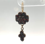 Genuine Natural Bohemian Garnet Drop Dangle Earrings w/ 14k Gold Wires (#J6480)