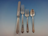 William & Mary by Lunt Sterling Silver Flatware Set for 12 Service 66 Pieces