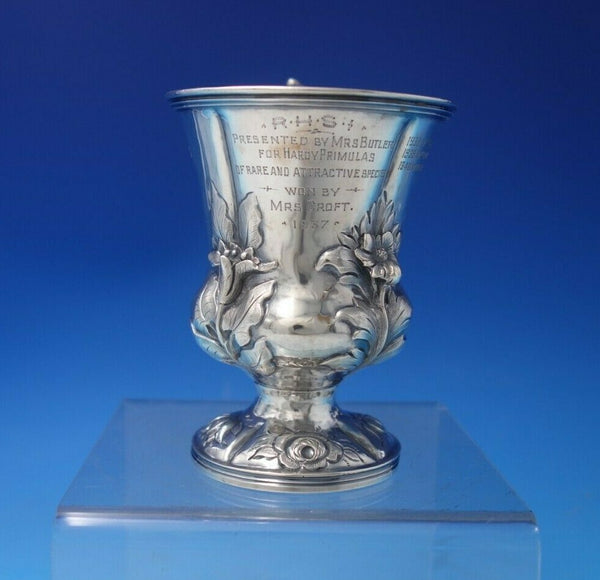 John and Henry Lias English Sterling Silver Mug Gold Washed w/Presentation #5861