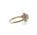 14k Gold Antique 1.15 Carat Genuine Natural Diamond Halo Ring (#J5634)