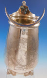 Gorham Sterling Silver Water Pitcher with Engraved Cherub and Grapes (#2897)