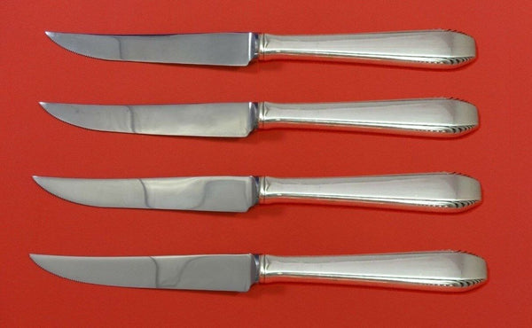 Cascade by Towle Sterling Silver Steak Knife Set 4pc HHWS Custom Made 8 1/2"